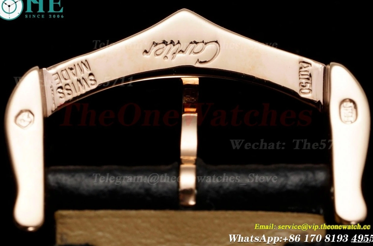 Santos RG Dumont LE Quartz AF Blk Dia Dial Silver 0228